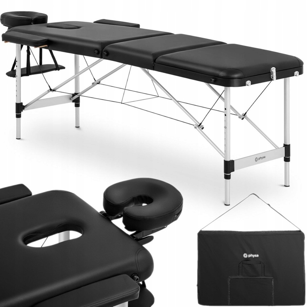 Stół łóżko do masażu przenośne składane Bordeux Bl