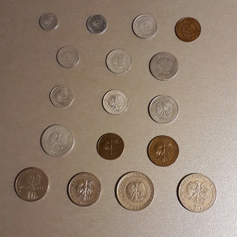 Zestaw monet obiegowych 1gr-20zł (1949-1988)