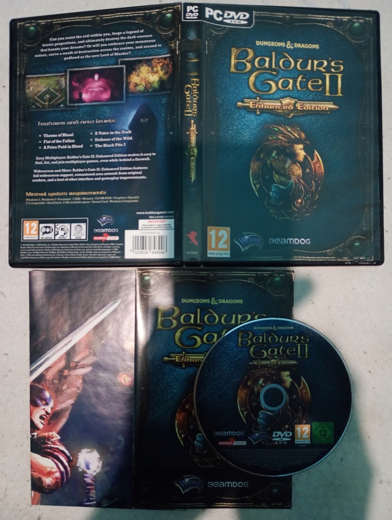 BALDUR'S GATE II 2 ENHANCED EDITION DVDBOX PC ENG