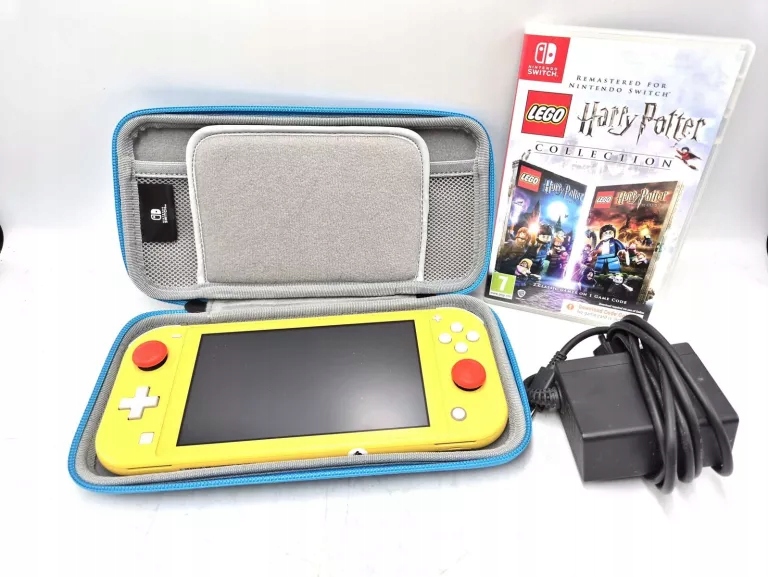 KONSOLA NINTENDO SWITCH LITE ŻÓŁTA+ETUI+ZAS+ LEGO HARRY POTTER + GWARANCJA