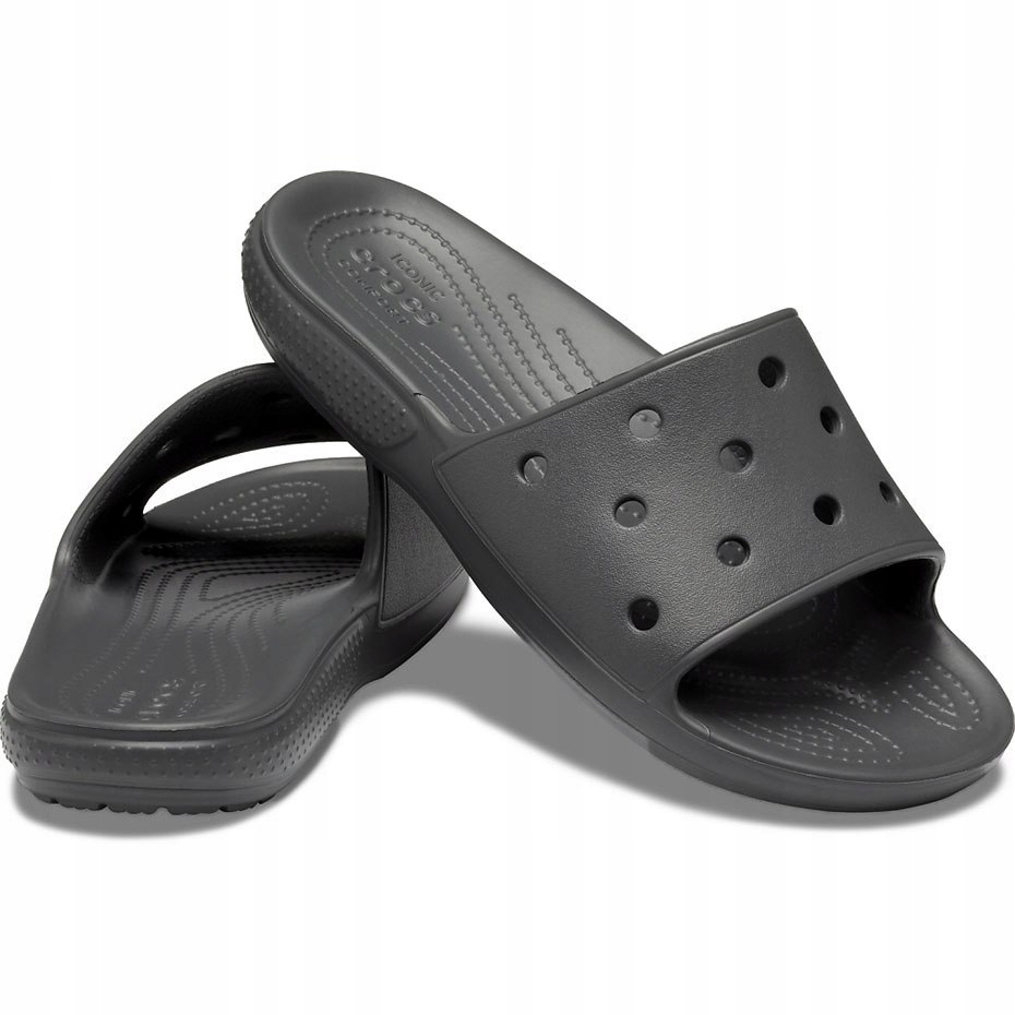 Klapki dziecięce Crocs Classic Slide szare 41-42