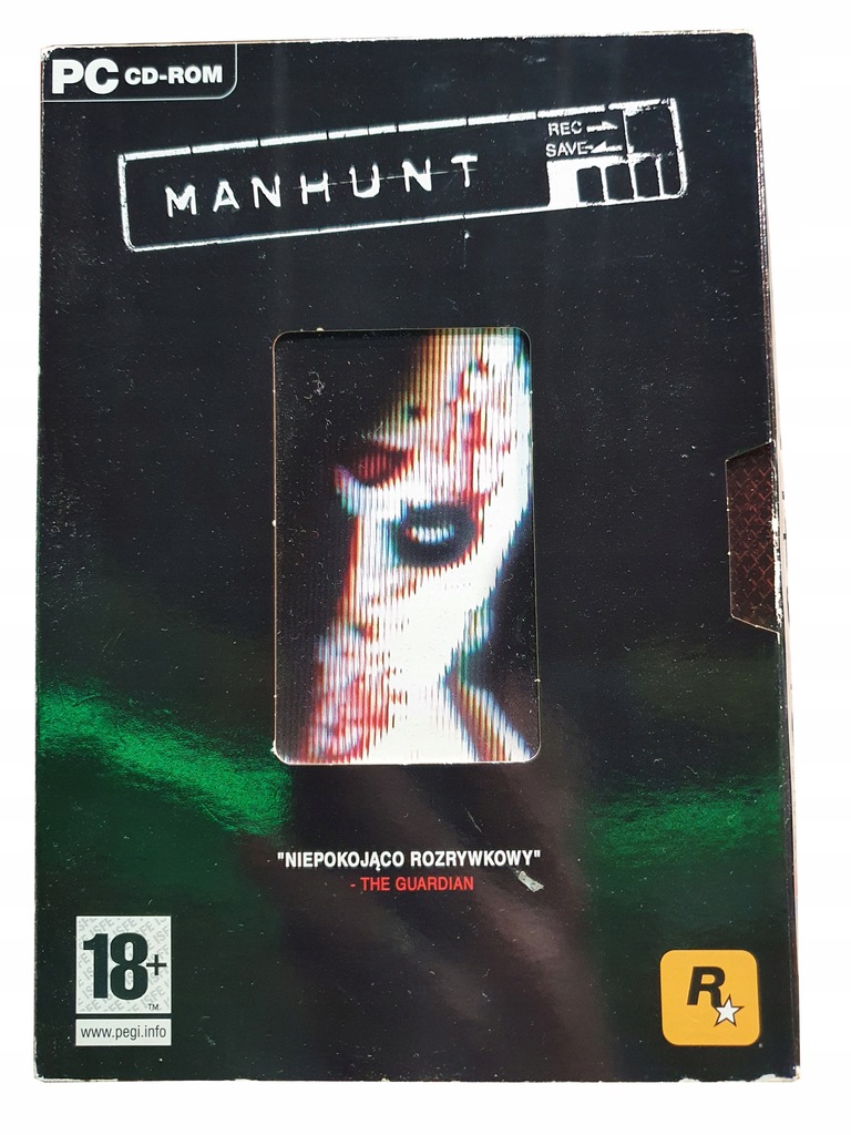 MANHUNT PC PL POLSKIE WYDANIE KASETA VHS MINI BOX