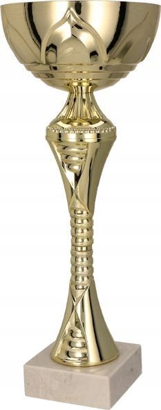 Tryumf Puchar metalowy złoty z przykrywką (8241)