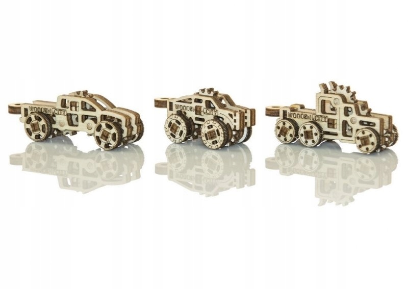 Drewniane puzzle mechaniczne 3D - Gadżety Ciężarów