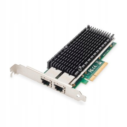 Digitus 10 Gb/s dwuportowa serwerowa karta Ethernet PCIe X8, Intel X540 BT2