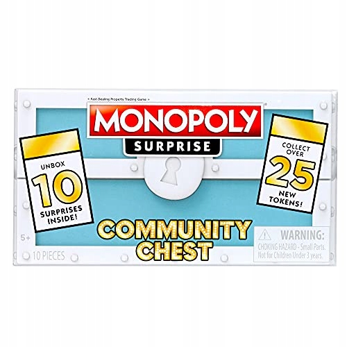 Basic Fun 00435 Monopoly Surprise Community Chest