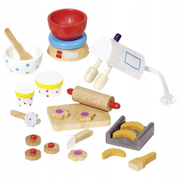 Zabawki drewniane Mebelki kuchennne dla lalek Goki