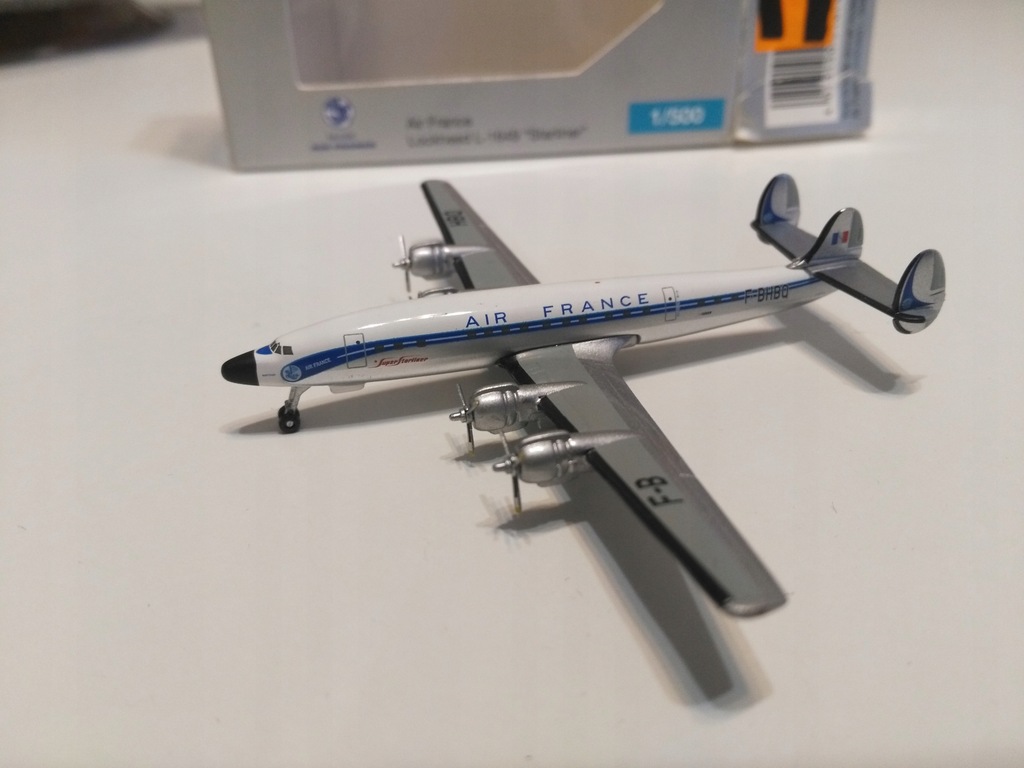 Model samolotu L-1649 Air France Herpa 1-500