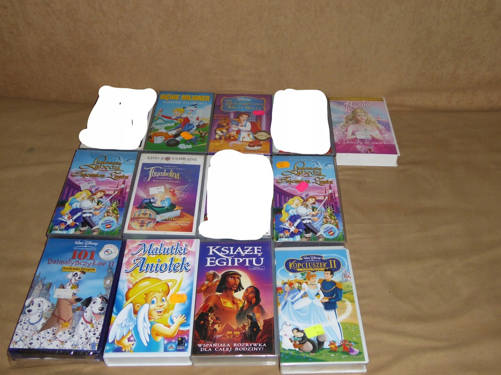 filmy video bajki vhs barbie disney