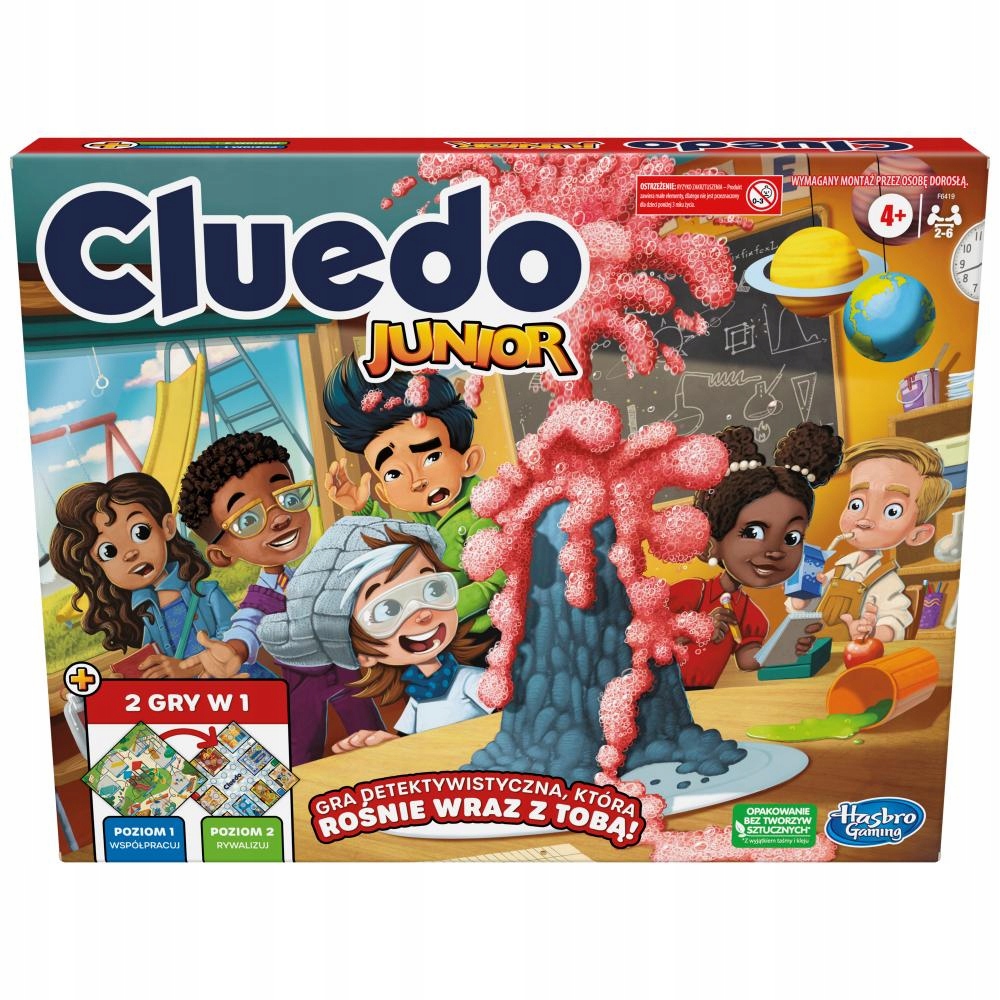 Hasbro Cluedo Junior 2w1 do zabawy gry rywalizacji