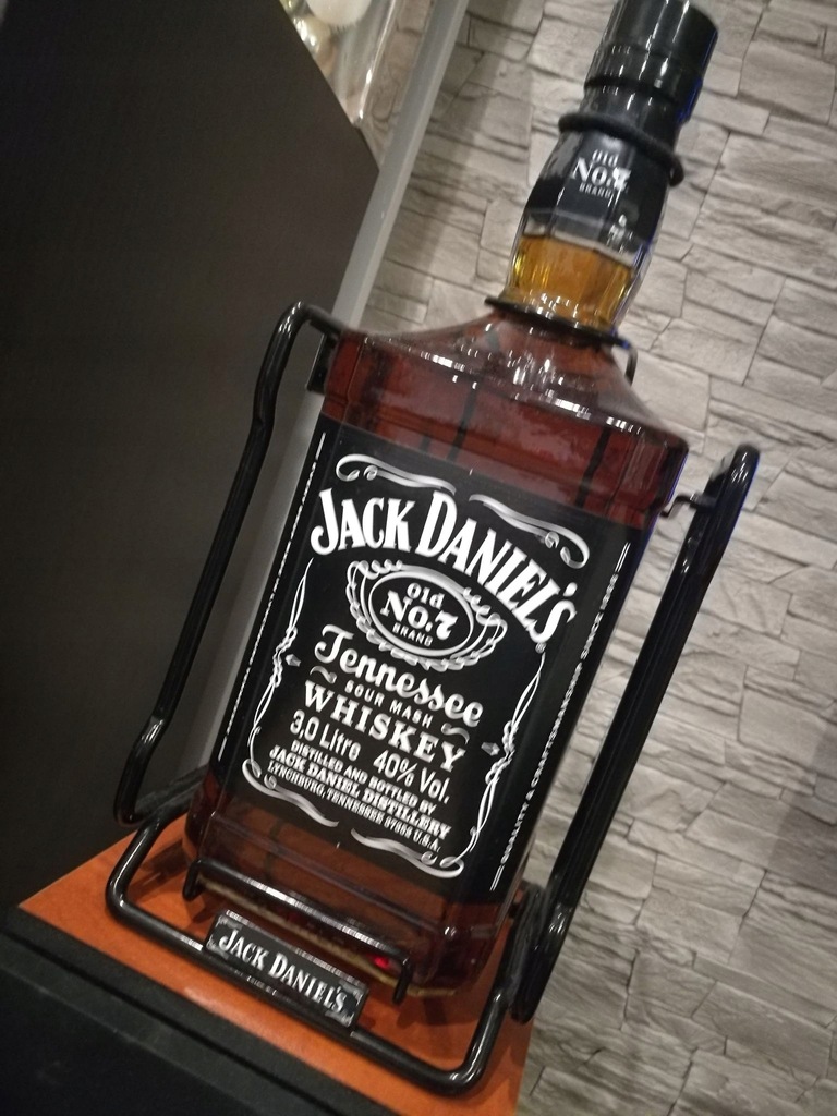 3-litrowe Whiskey Jack Daniels stojak huśtawka!