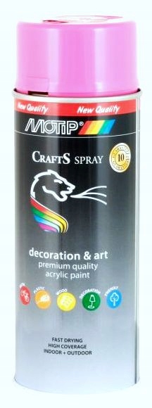 Lakier akrylowy Motip CRAFTS RAL 4003 RÓŻOWY 400ml