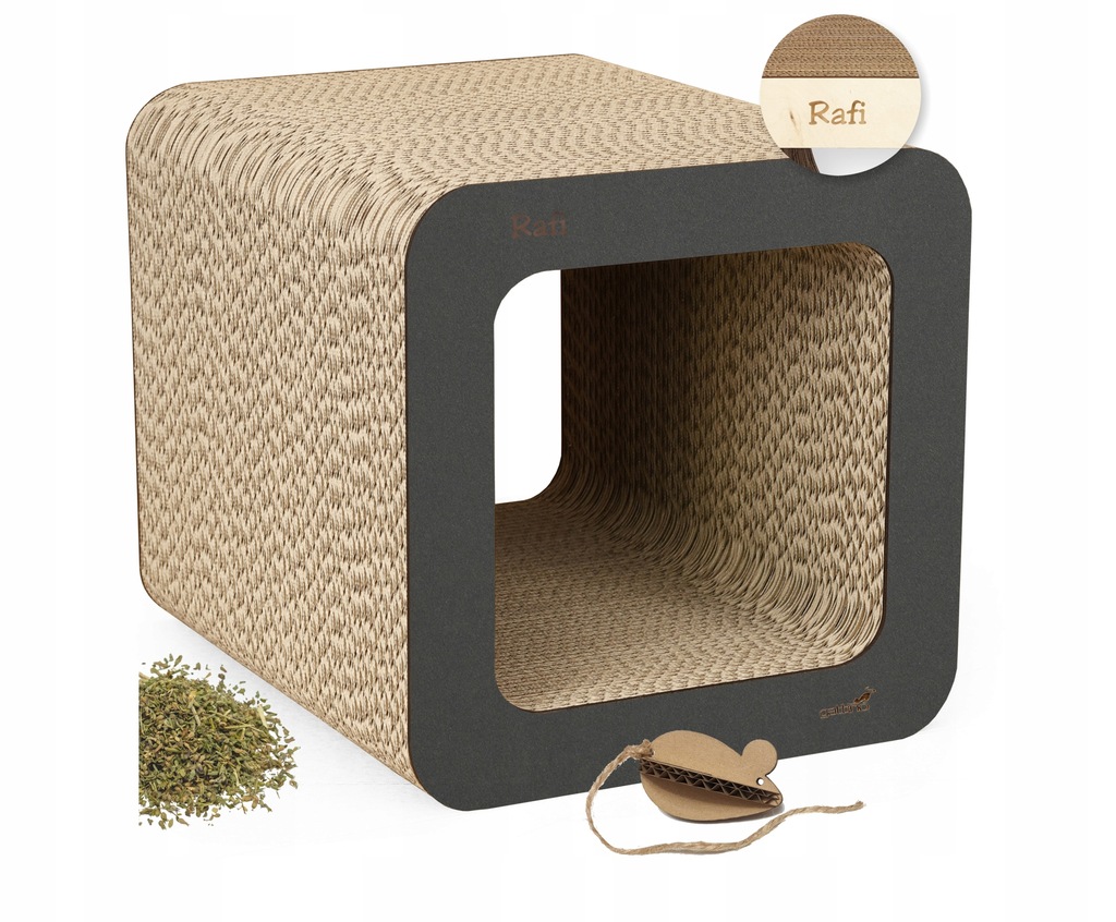 Drapak dla kota z tektury tekturowy Gattino GRAFIT