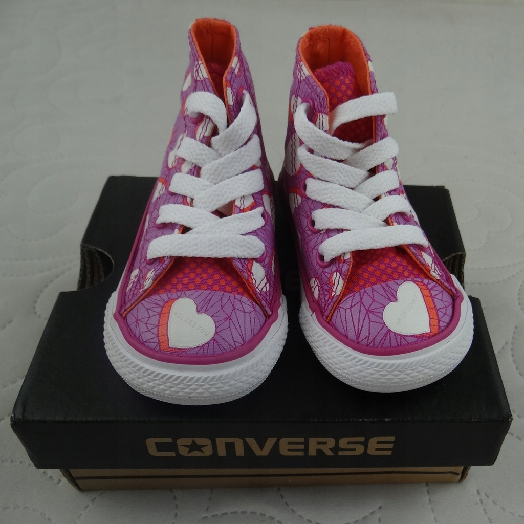 CONVERSE ALL STAR trampki serca EUR 20 12cm v