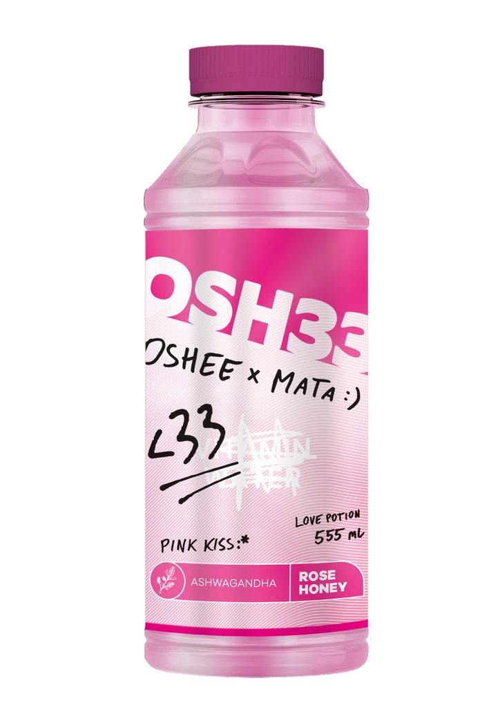 Oshee Napój OSH33 x MATA Love Potion Pink Kiss :* Rose Honey 555 ml