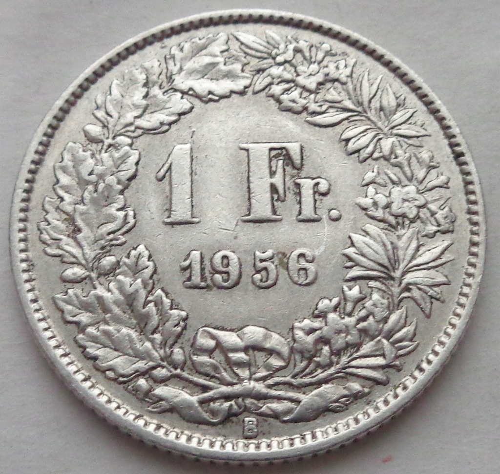 Купить Швейцария - 1 франк - 1956 г. - серебро: отзывы, фото, характеристики в интерне-магазине Aredi.ru