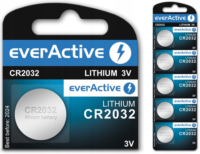 Купить 5 батарей CR2032 everActive 3 В CR 2032: отзывы, фото, характеристики в интерне-магазине Aredi.ru