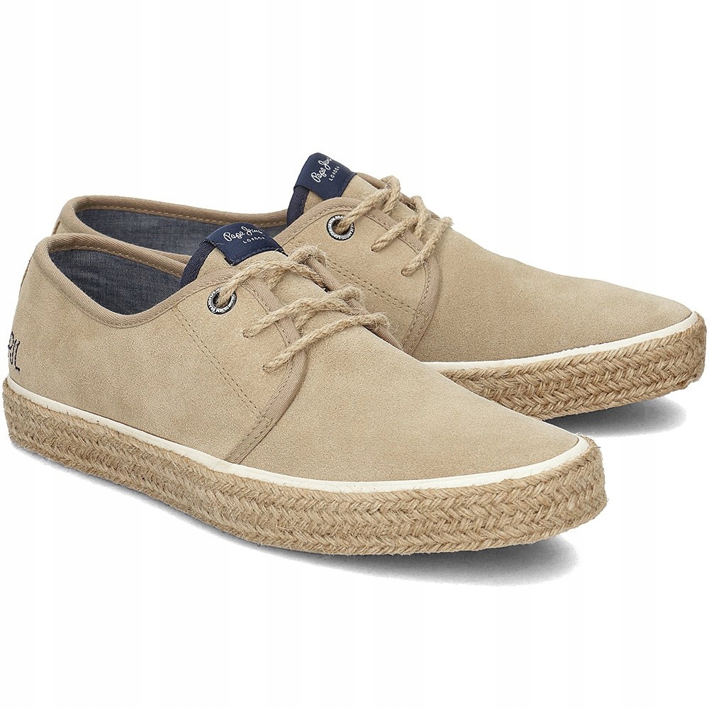 PEPE JEANS Sailor Suede Beżowe Buty R.44