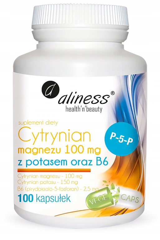 ALINESS CYTRYNIAN MAGNEZU z POTAS B6 100kap