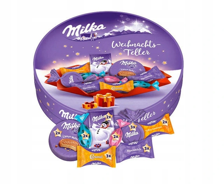 Milka Świąteczne pudełeczko ze słodyczami 202 g
