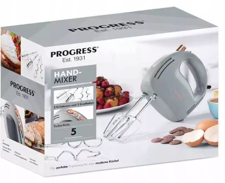 HANDMIXER 200W PROGRESS PUD BIAŁY