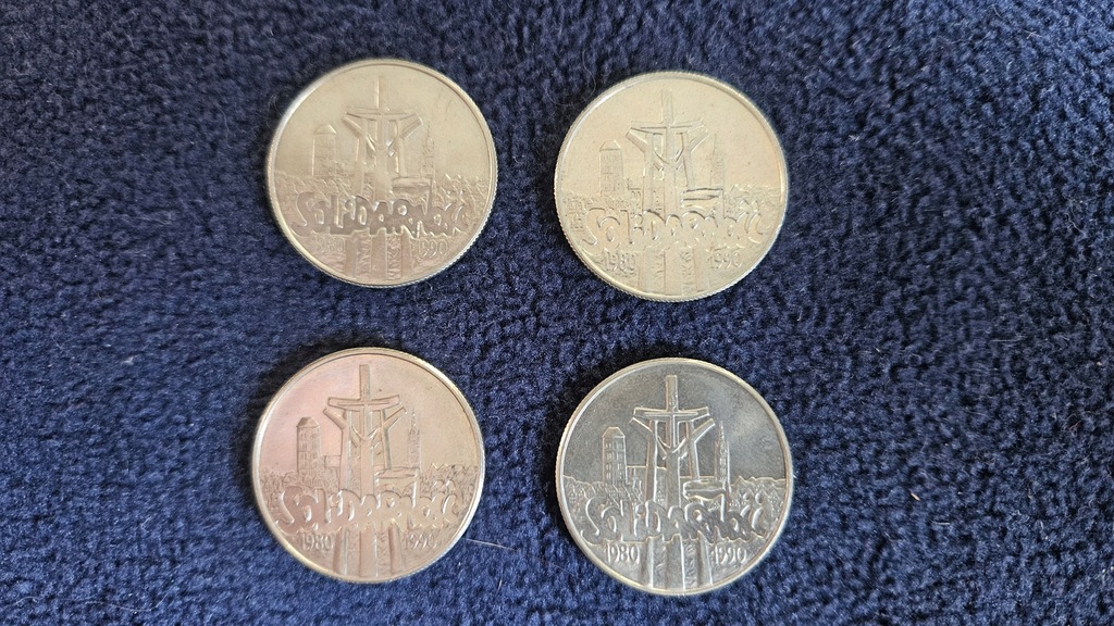 Zestaw monet: Solidarność + Jagiełło + Wojna Obr. + Krzywousty + Odnowiciel