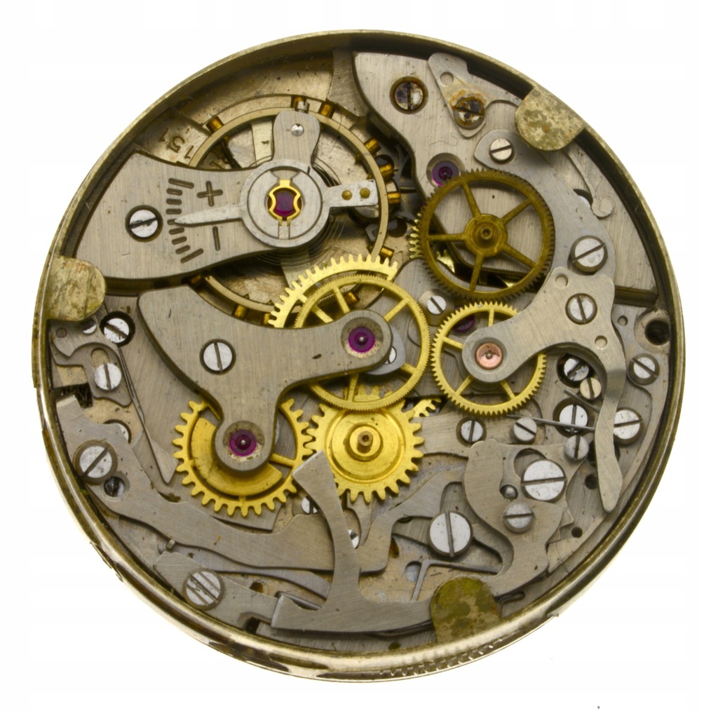 Mechanizm chronograf Landeron 151, zegarek Exacta.