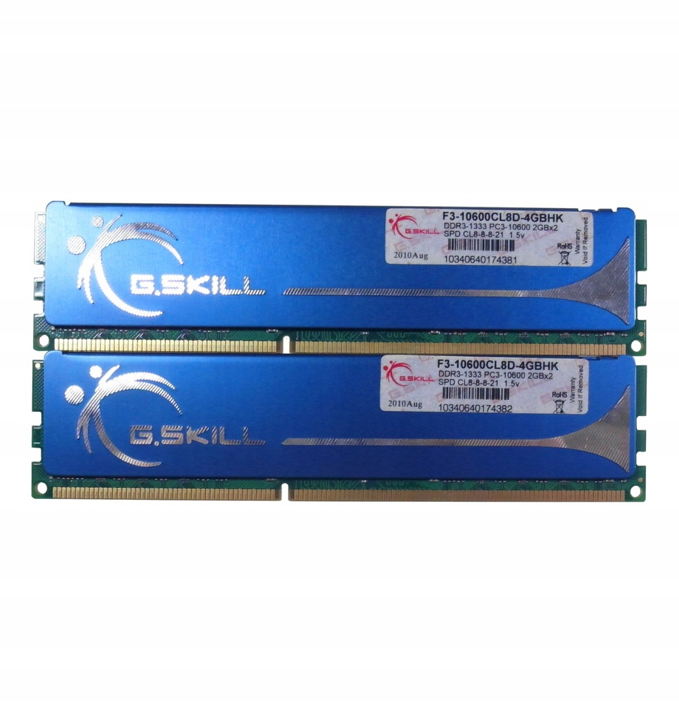 Pamięci DDR3 G.SKILL 1333MHz PC3-10600 2x 2GB