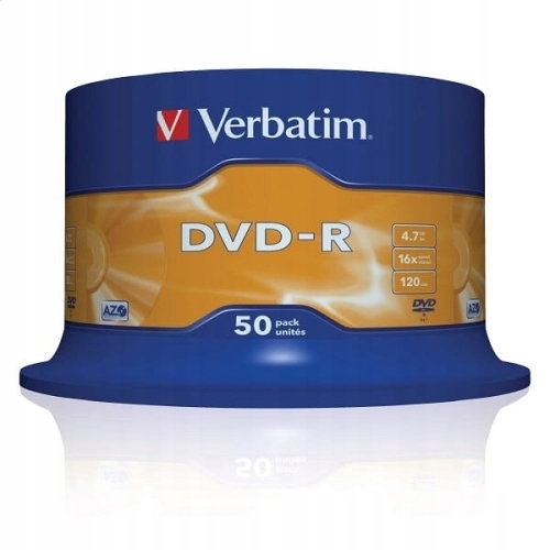 VERBATIM DVD-R 4,7GB 16X CAKE*50 43548