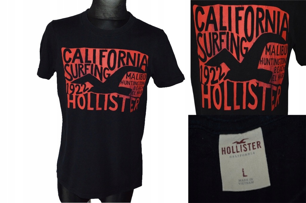 HOLLISTER SUPER T-SHIRT L CALIFORNIA SURFING !!!