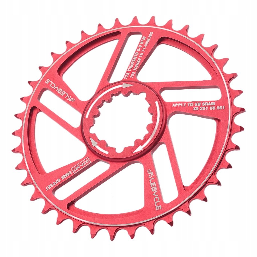 Chain Aluminum Alloy Bike 8 Chainwheel Red 38T