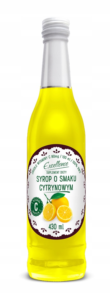 Excellence Syrop Serwetka o smaku cytrynowym 430ml