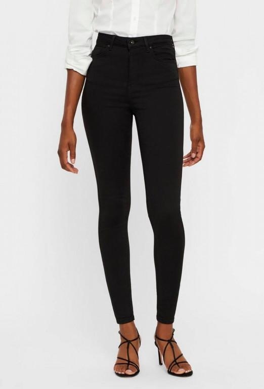 B0D702*VERO MODA HIGH RISE SKINNY CZARNE 36 S I01