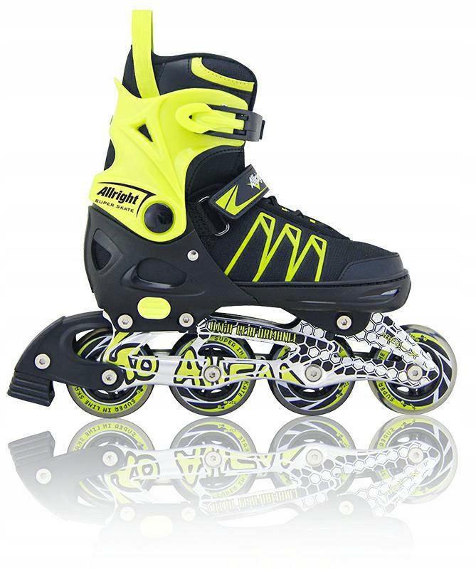 ROLKI ALLRIGHT SUPER SKATE r.33-36 ZIELONE