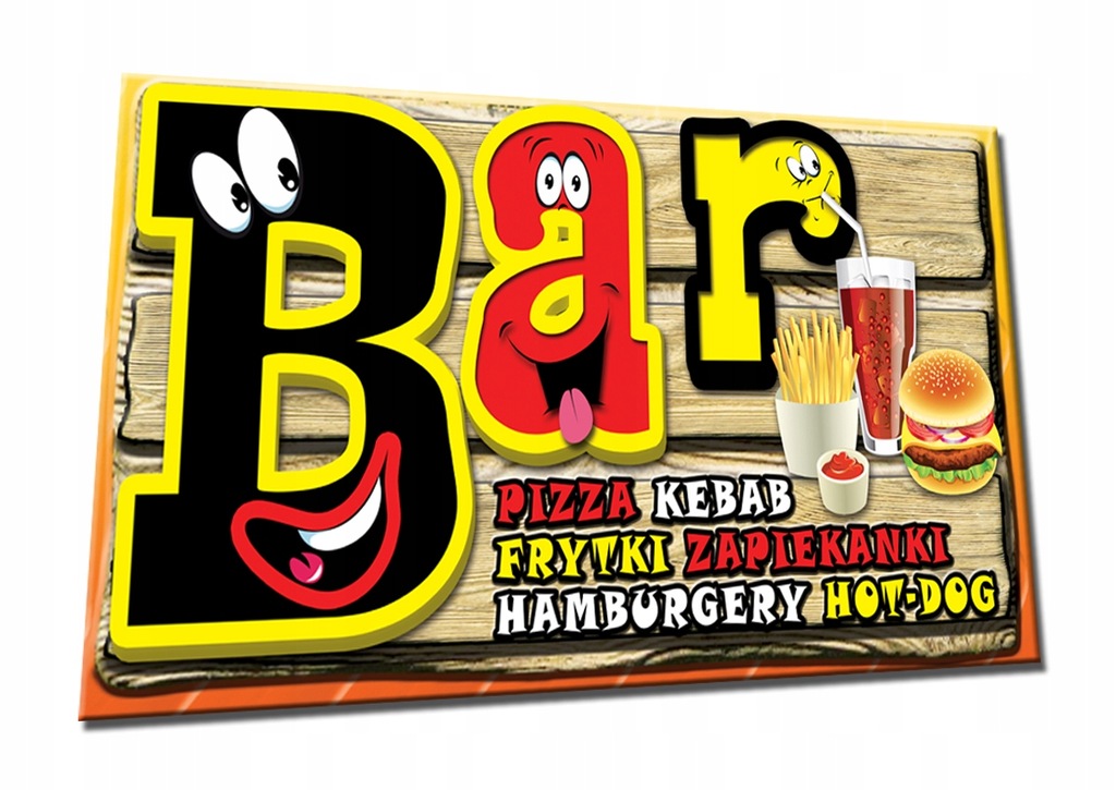 BANER BAR PUB zapiekanki hot dog pizza frytki piwo