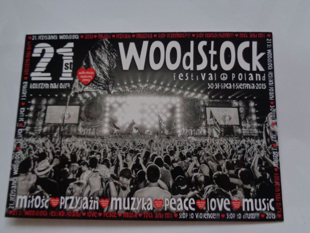 pocztówka Woodstock wzór 3