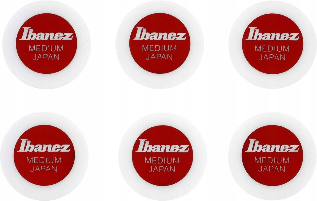 IBANEZ Pick White Round (PPA1M-WH)