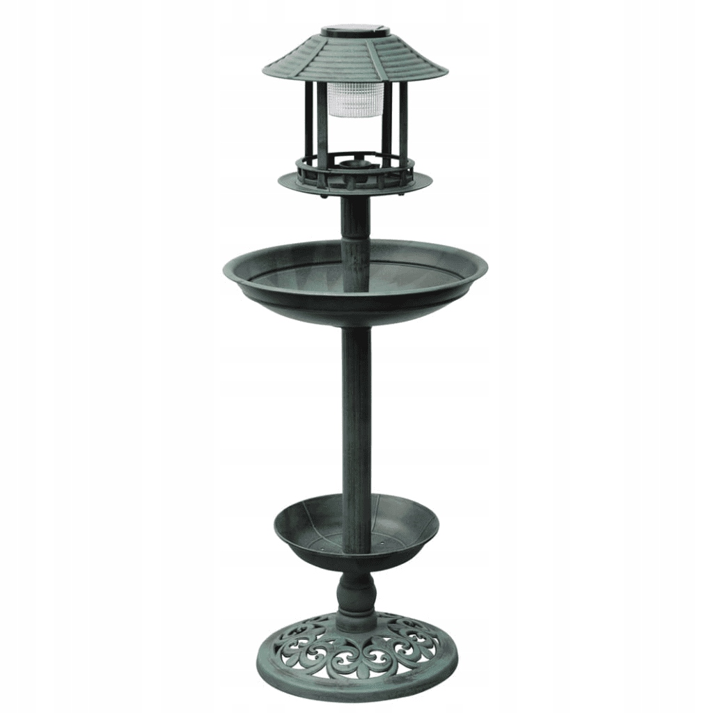 40537 vidaXL Basenik/karmnik dla ptaków z lampą