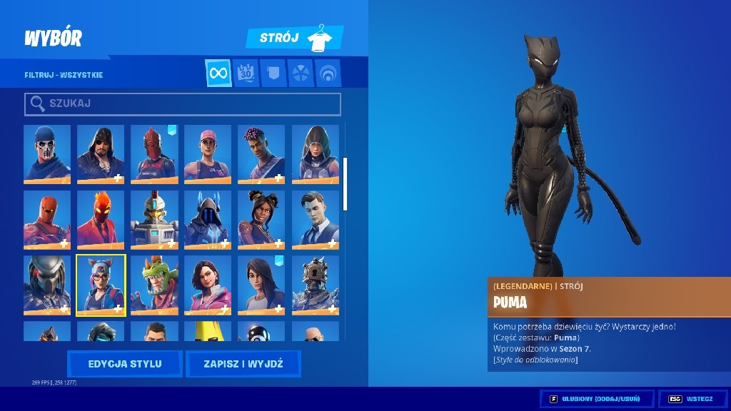 KONTO FORTNITE PUMA IKONIK GALAXY VDOLCE OG SKINY 11388547983 oficjalne archiwum Allegro