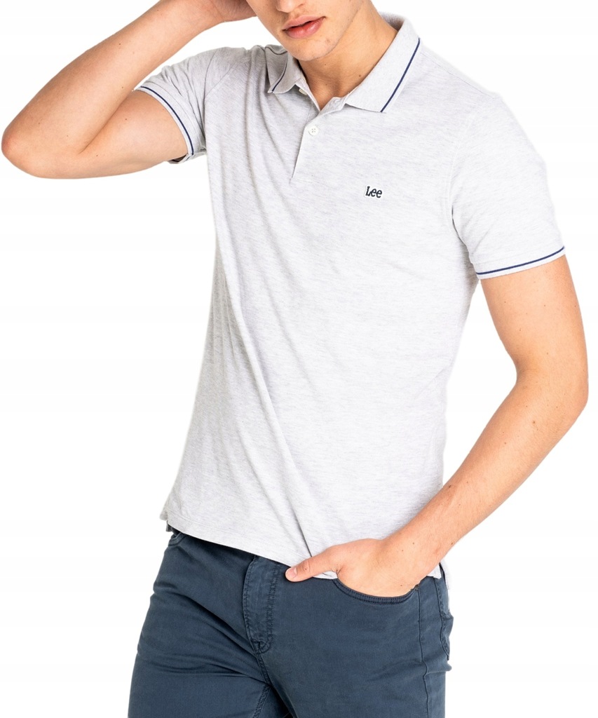 Lee PIQUE POLO L61ARL03 Sharp Grey Mele XL