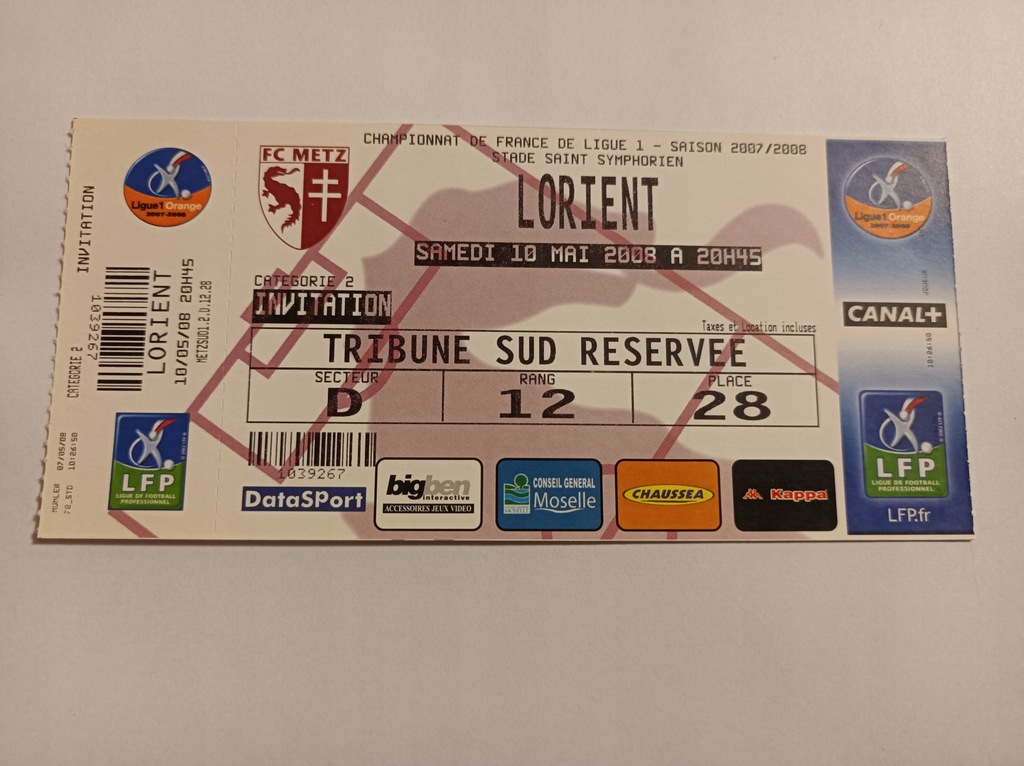 FC METZ - LORIENT 10-05-2008