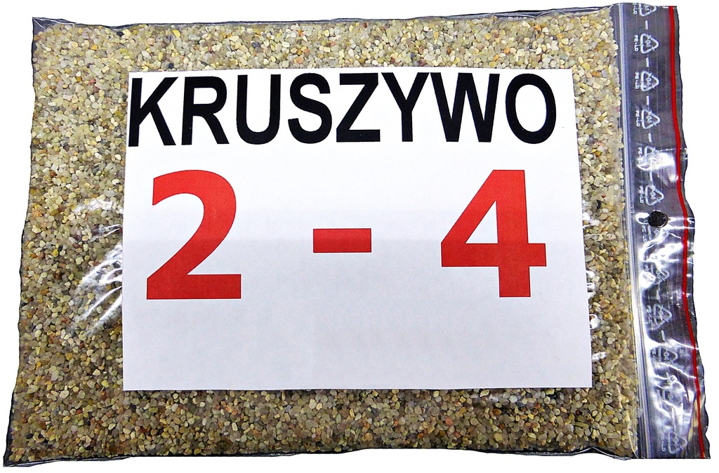 KRUSZYWO PIASEK 2 - 4 mm Kwarcowy 25kg