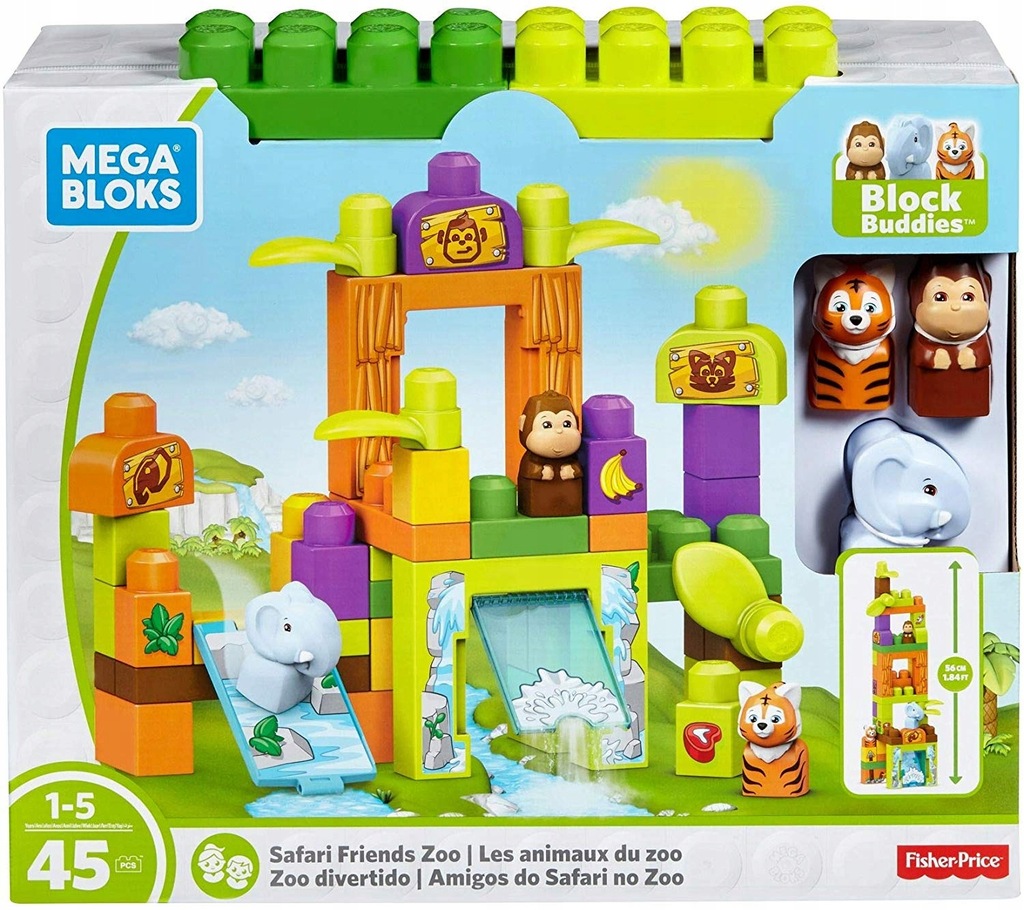 Mega Bloks Safari Friends Zoo Blocks klocki FBJ41