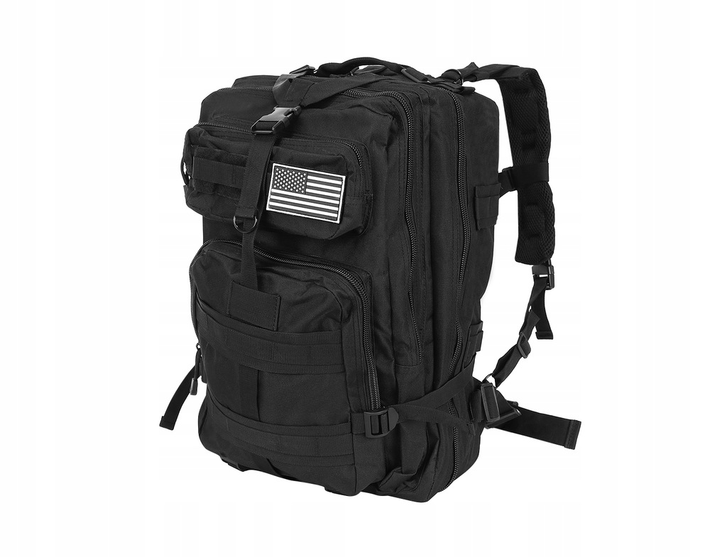 Plecak wojskowy Trizand 8919 20-40 l czarny