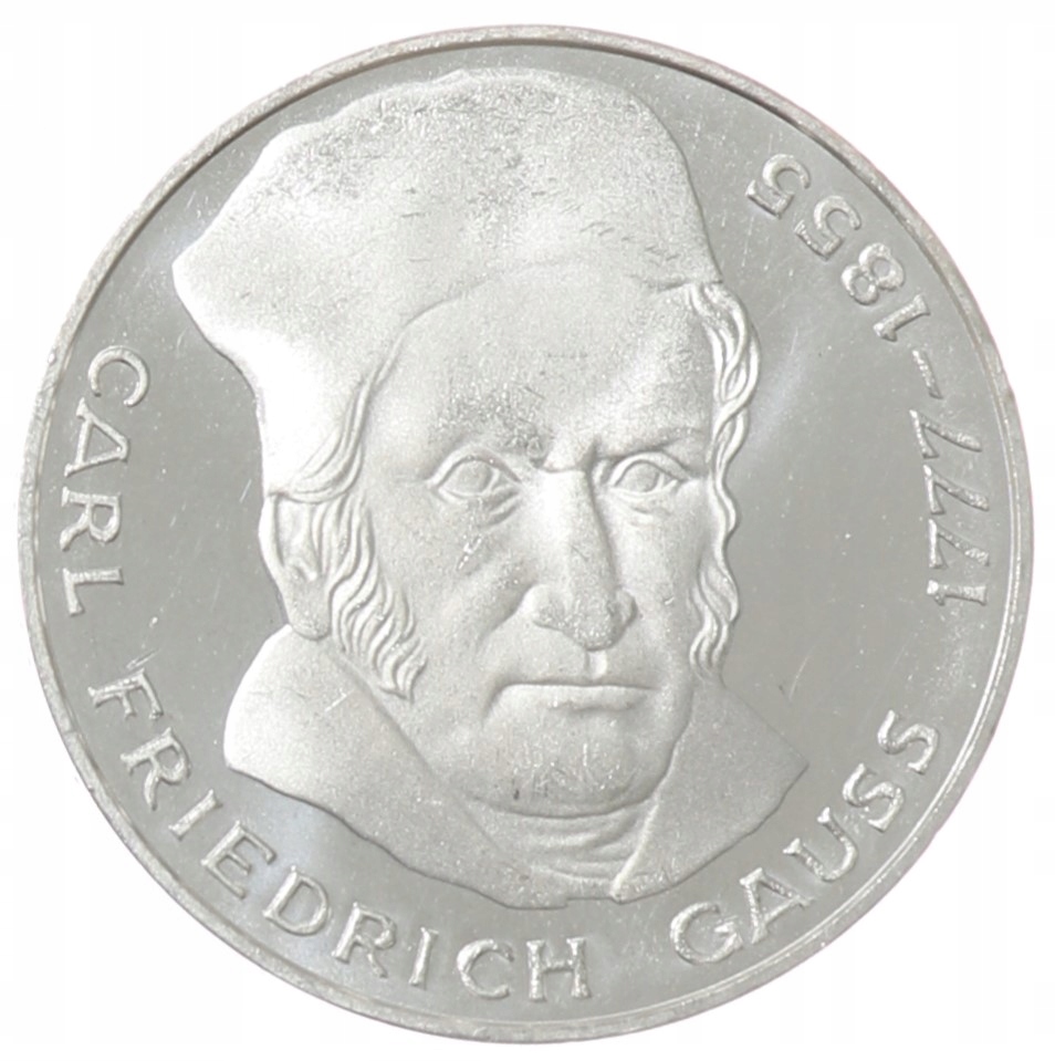 5 marek - Carl Friedrich Gauss - Niemcy - 1977 - J