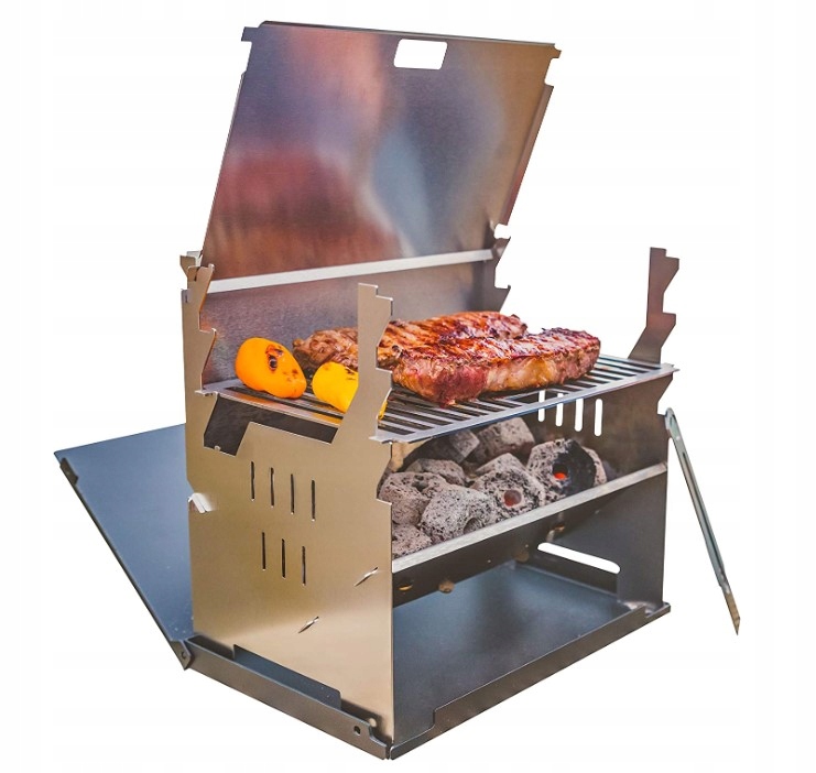 MOBILNY GRILL PREMIUM ZE STALI NIERDZEWNEJ