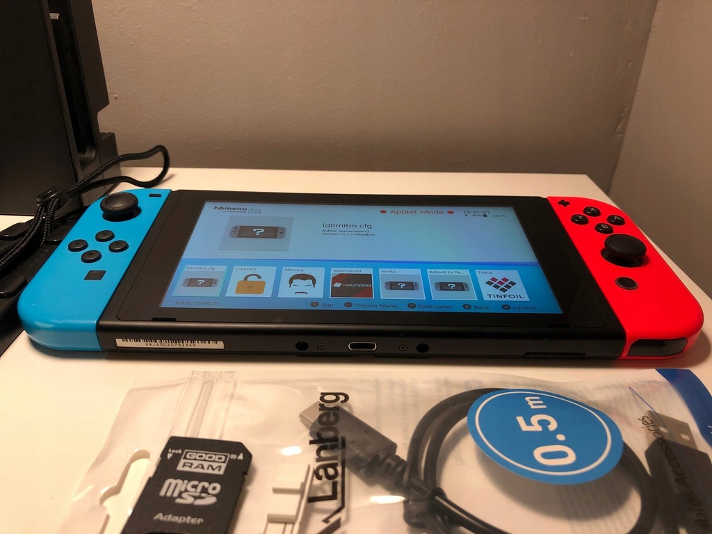 NINTENDO SWITCH CFW 64GB ATMOSPHERE MEGA ZESTAW 8929496719 oficjalne archiwum Allegro