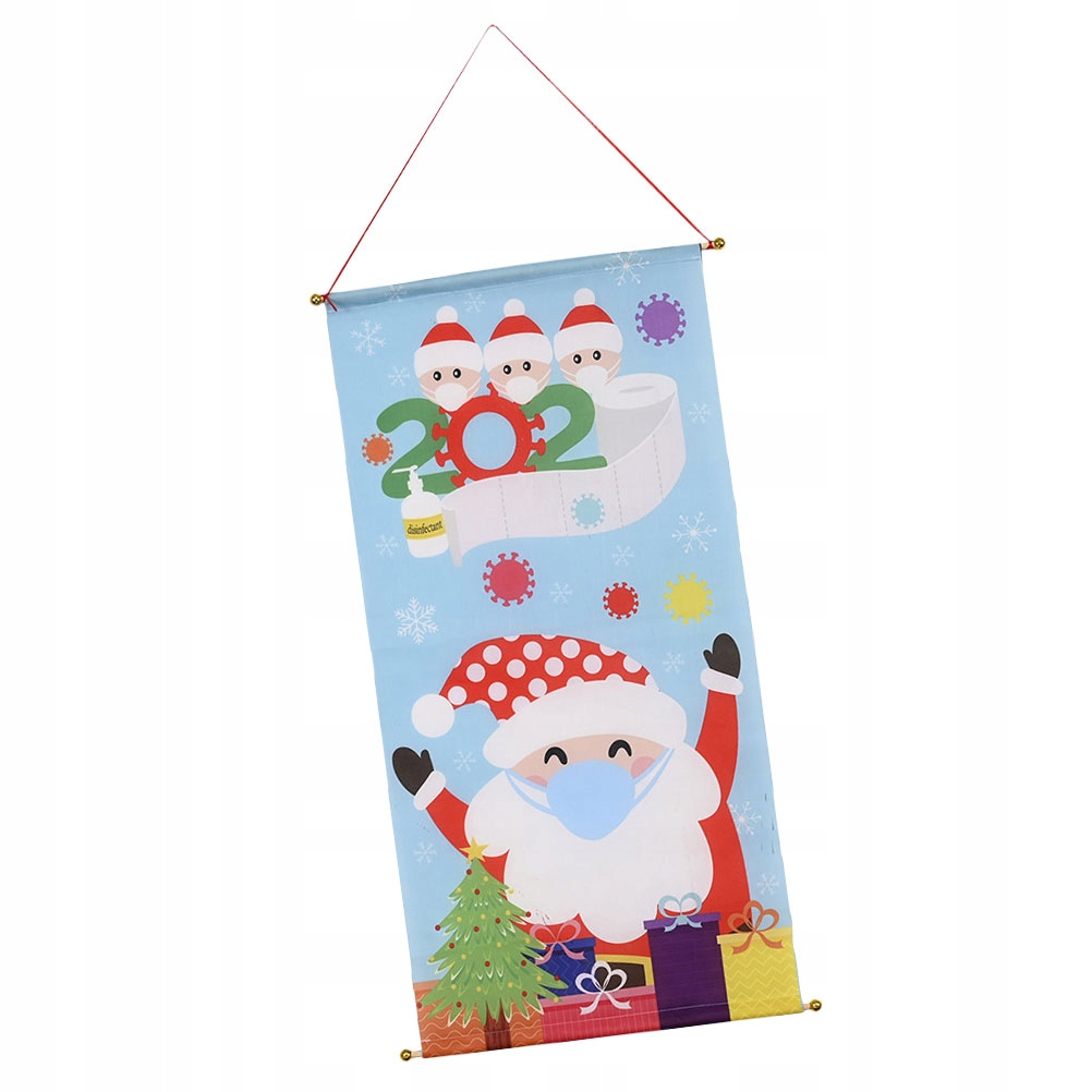 Christmas Wall Hanging Decor Santa Front Door