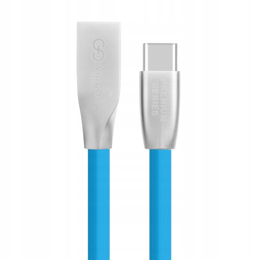 Kabel USB - USB-C 1m VIGGO DESIGN Niebieski