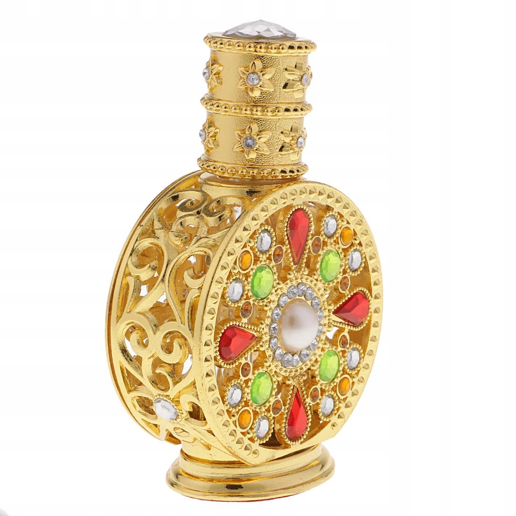 Gold Antique Crystal Glass Perfumy Spray Butelka
